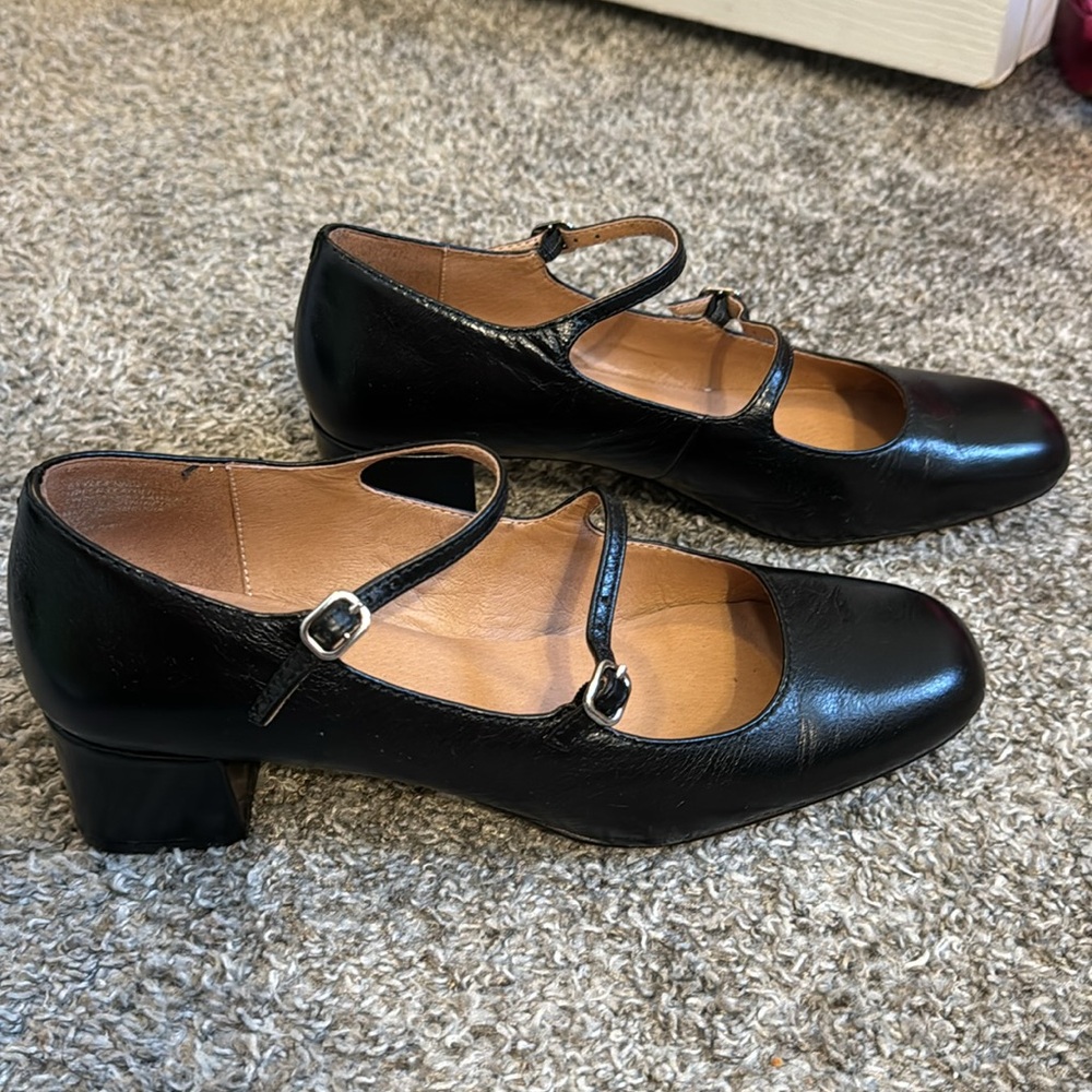 Madewell Nettie Mary Jane heels size 9.5 in black - Picture 3 of 7